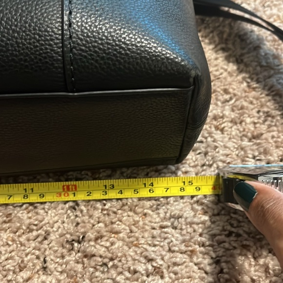 Coach Mens Black Leather Messenger/Laptop Bag - Picture 15 of 16